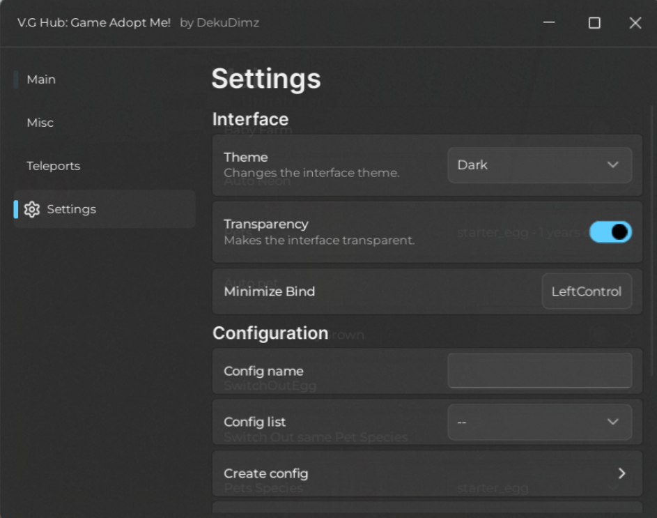 Roblox Adopt Me Script VG Hub GUI