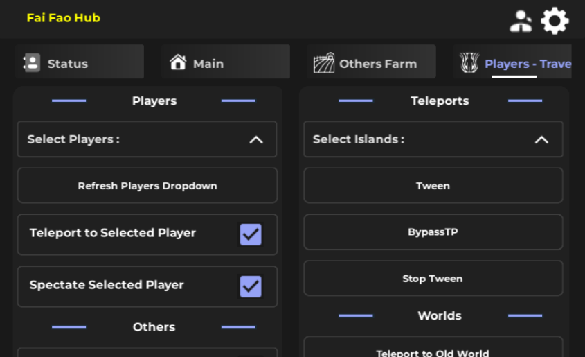 Roblox BloxFruits Script Fai Fao Hub V2 GUI