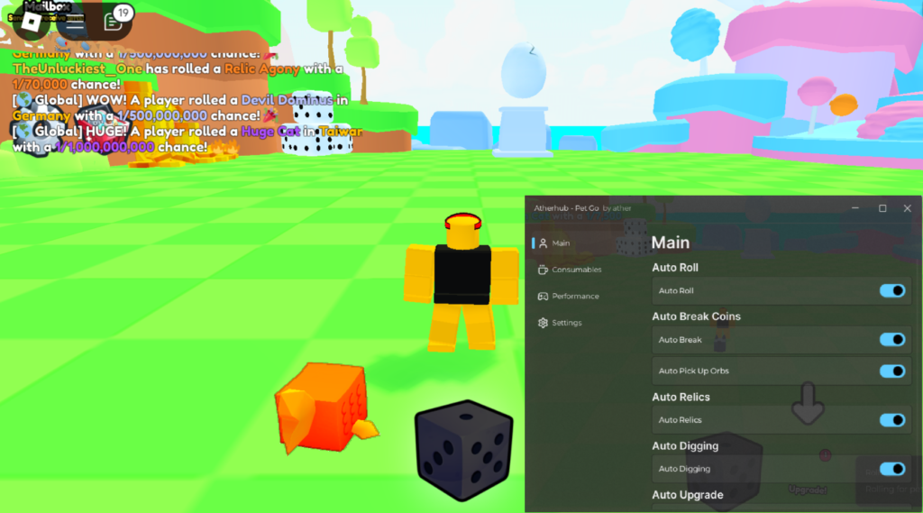 Roblox Pets Go Script Ather Hub GUI