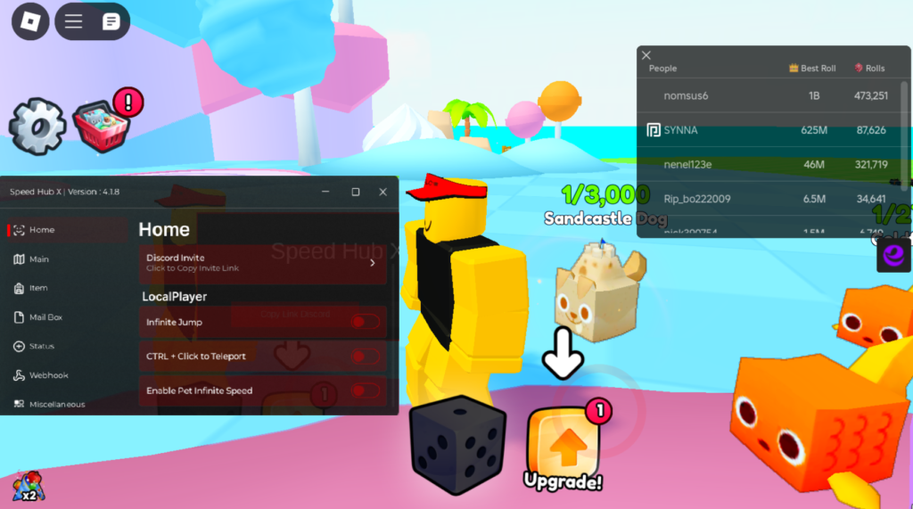 Roblox Pets Go Script Speed Hub X GUI