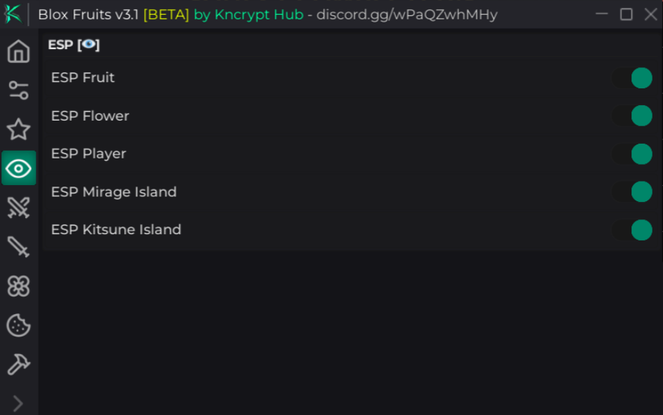 Roblox BloxFruits Script Kncrypt Hub GUI