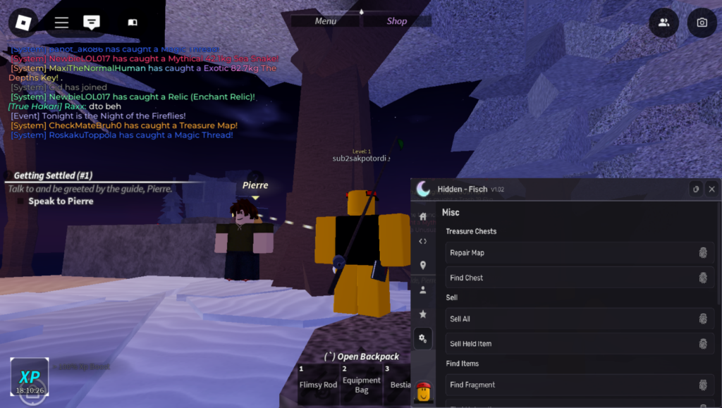 Roblox Fisch Script Hidden GUI