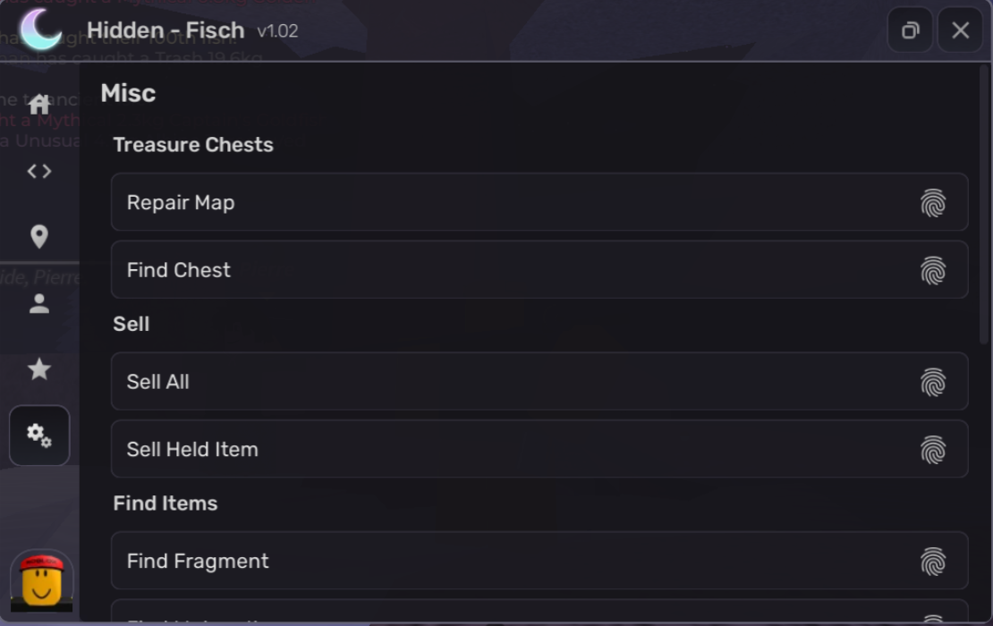 Roblox Fisch Script Hidden GUI