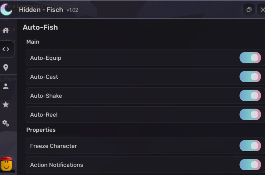  Roblox Fisch Script Hidden GUI
