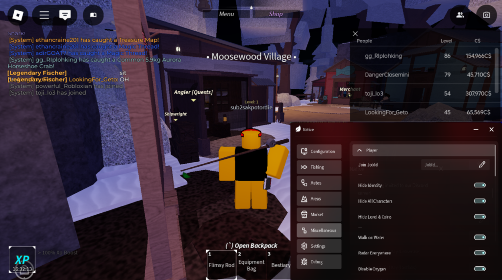 Roblox Fisch Script Native GUI