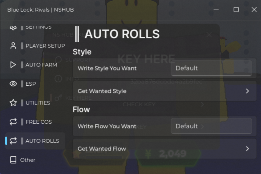 Roblox Blue Lock: Rivals Script NS Hub GUI