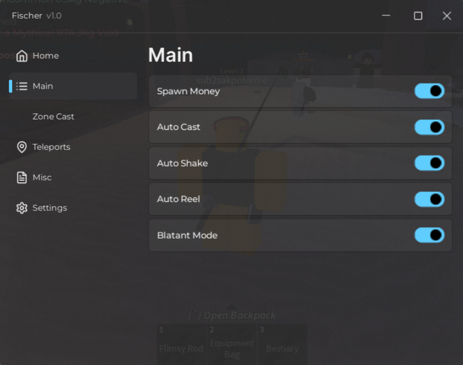 Roblox Fisch Script Fischer Hub GUI