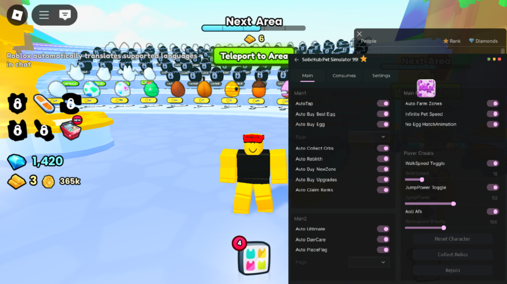 Roblox Pet Simulator 99 Script Solix Hub GUI