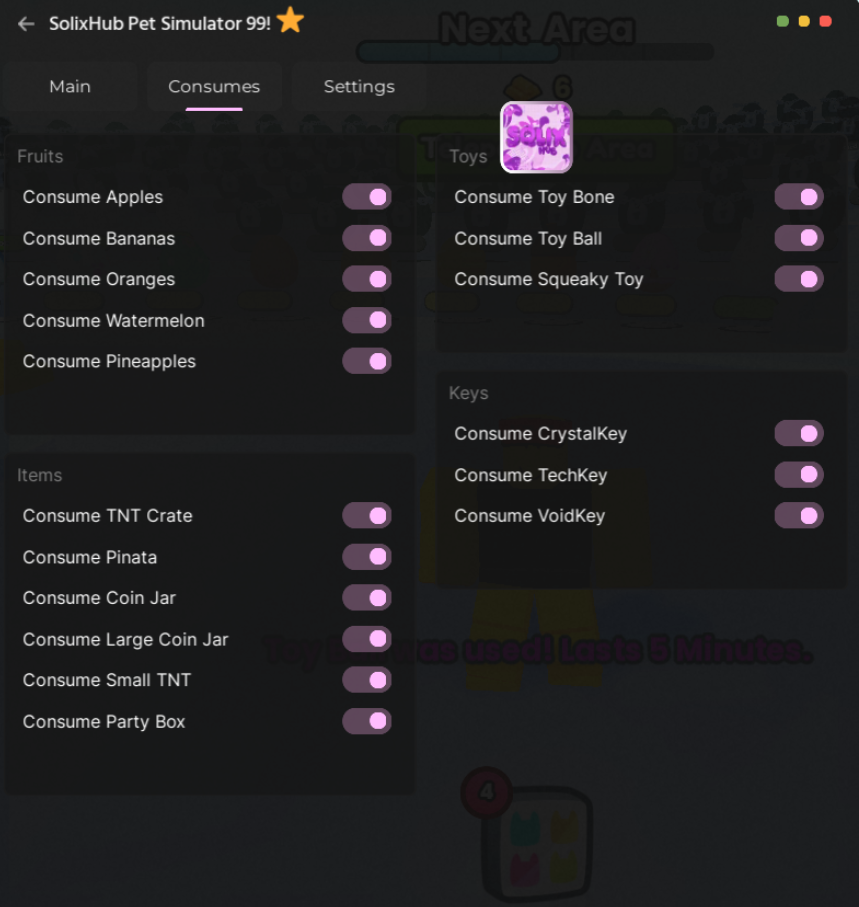 Roblox Pet Simulator 99 Script Solix Hub GUI