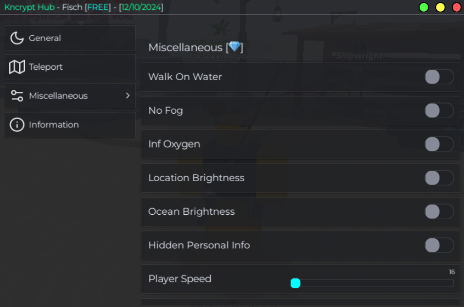 Roblox Fisch Script Kncrypt Hub GUI