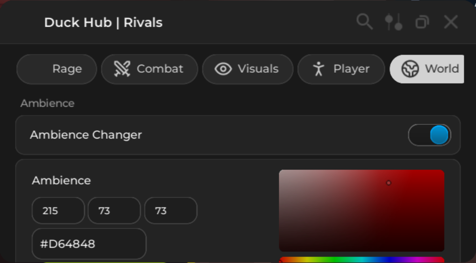 New Roblox Rivals OP Script Duck Hub GUI